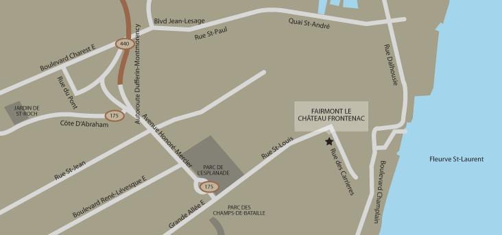 Mapa de chateau frontenac