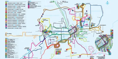 De la Ciutat de Quebec autobús mapa de rutes